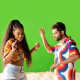 Um pôr do sol na praia