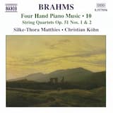 String Quartet in C minor, op. 51, no. 1 (arranged for piano, 4 hands): I. Allegro