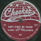 Don’t Start Me Talkin’