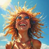 Fast display, cheerful, positive, bright, fast pace