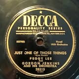 Just One of Those Things