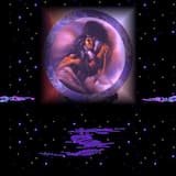 She was wandering by herself when she came upon the edge of the great forest that looks like a silver rim on the edge of the new moon. Deep inside she saw a gleam of light that blinked like a dull red eye.