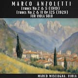 Anzoletti: 12 Etudes for Viola (1919) : No. 2, Adagio/Moderato