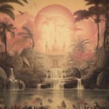 Elysian Rendezvous in the Moonlit Gardens of Ys