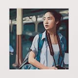 on a train, a world away from you.