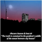 The Truth Is Contained in the Gradient’s Middle of the Sunset Between City Houses