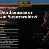 1. Akt: Auf dem Jahrmarkt: “Kauft Räder! Töpfe hier! Melonen!, Schöner Kürbis!”