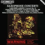 Concerto for Saxophone & String Orchestra (original version), op. 14: Allegro molto moderato