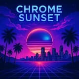 Chrome Sunset – Inspirational Synthwave Beat with Heavy Bass