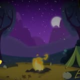 Looks Up at the Stars