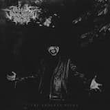 Rain falling across a black sea