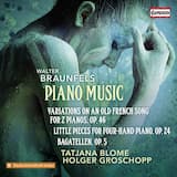 Variations on an Old French Song for 2 Pianos, Op. 46: Var. 3, Più moderato