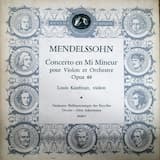 Concerto en Mi Mineur pour Violon et Orchestre Opus 64: 1er Mouvement : Allegro Molto Appassionato