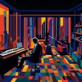 Trapezoid Indigo '70s Rhodes