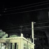 The sun melts like a sea moon