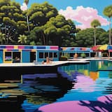 Relaxing Swim in What Used to Be a Freshwater Wetland (Now a Concrete-Lined Chlorine-Scented Biohazard to Local Wildlife)