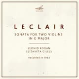Sonata for 2 Violins in G major, op. 3 no. 1: I. Allegro