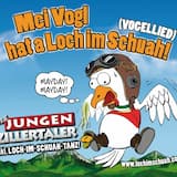 Mei Vogl hat a Loch im Schuah