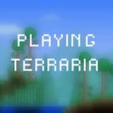 Playing Terraria