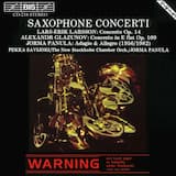 Concerto for Saxophone & String Orchestra (original version), op. 14: Adagio