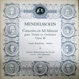 Concerto en Mi Mineur pour Violon et Orchestre Opus 64: 3me Mouvement : Allegro Molto Vivace