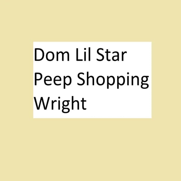 Dom Lil Star Peep Shopping Wright image