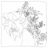 Countless grains arranged in a grid are waving randomly