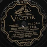 Miss Annabelle Lee (Who’s Wonderful, Who’s Marvelous?)